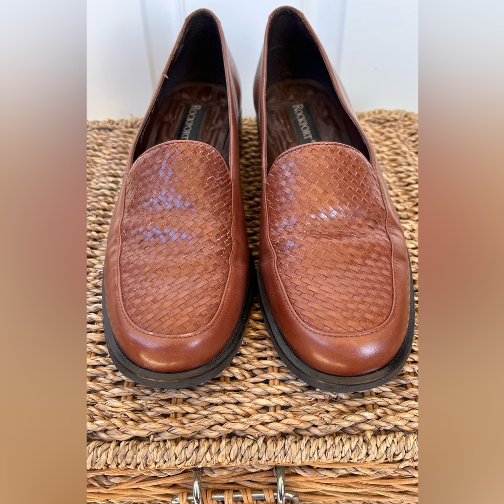 Rockport Women’s‎ Woven Leather Loafers 8.5M